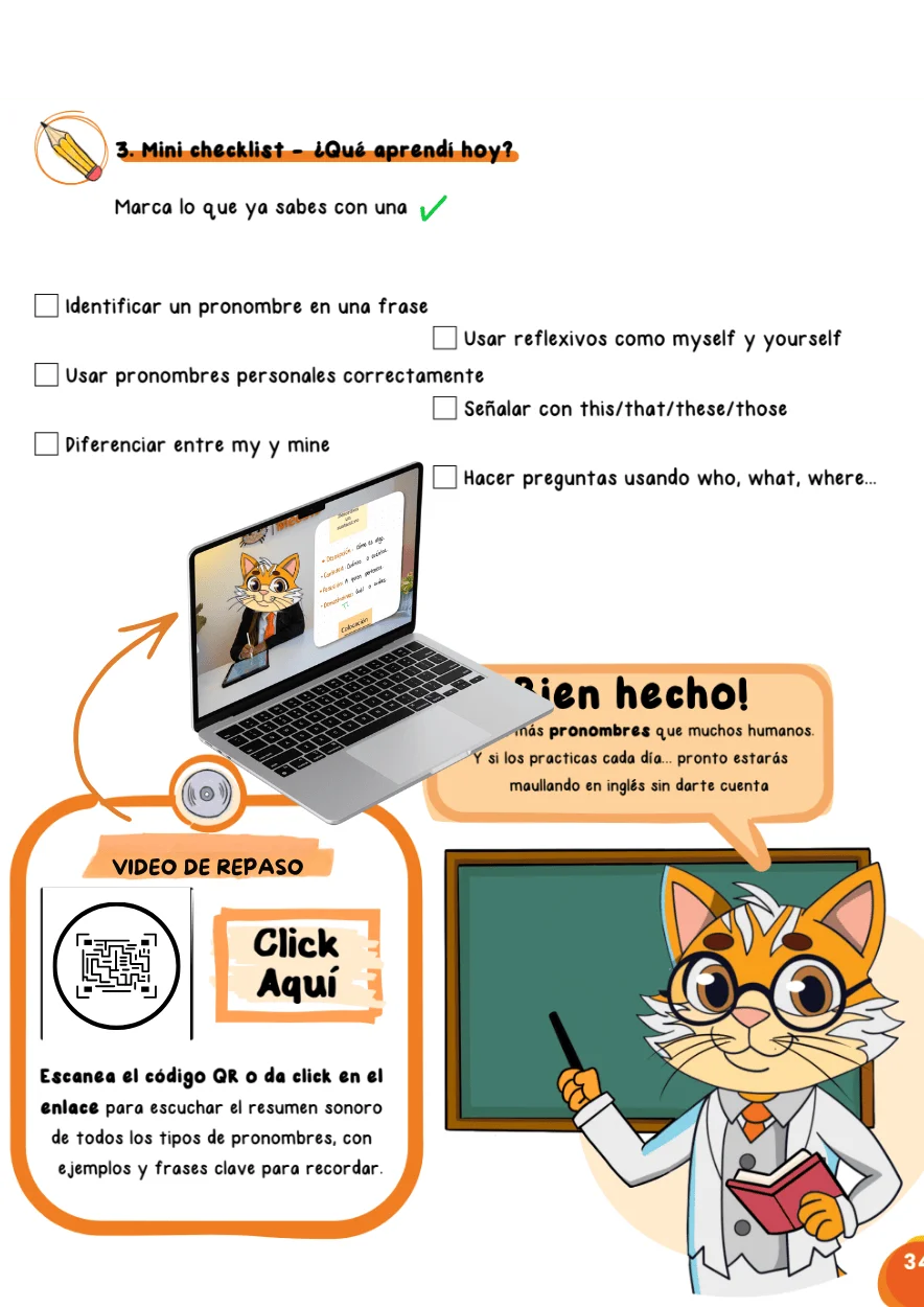 Página con QR de video